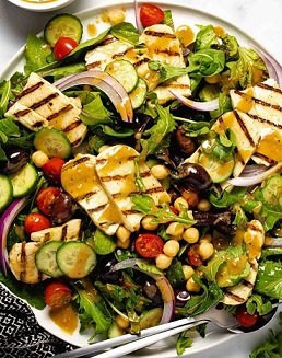 Grilled Halloumi Salad
